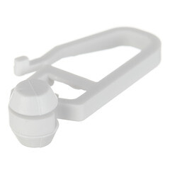 Крючок-ролик для пластмассового карниза (20 шт.) - фото 3