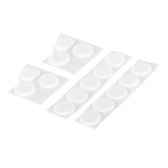 Изображение товара Подпятник фетровый d20 мм самоклеящийся белый (16 шт.)