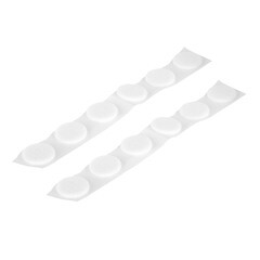 Подпятник фетровый d24 мм самоклеящийся белый (12 шт.) - фото 1