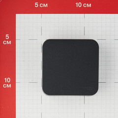 Выключатель Systeme Electric Blanca одноклавишный накладной антрацит с самовозвратом (BLNCA101016) - фото 3