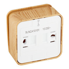 Выключатель Systeme Electric Blanca одноклавишный накладной ясень с самовозвратом (BLNCA101015) - фото 4