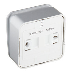 Выключатель Systeme Electric Blanca одноклавишный накладной алюминий с самовозвратом (BLNCA101013) - фото 2