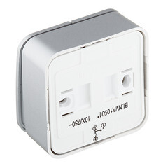 Выключатель Systeme Electric Blanca двухклавишный накладной алюминий (BLNVA105013) - фото 3