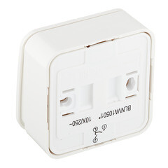 Выключатель Systeme Electric Blanca двухклавишный накладной молочный (BLNVA105012) - фото 3