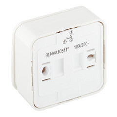 Выключатель Systeme Electric Blanca двухклавишный накладной молочный с подсветкой (BLNVA105112) - фото 4