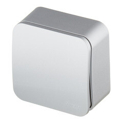 Переключатель Systeme Electric Blanca одноклавишный накладной алюминий (BLNVA106013) - фото 3