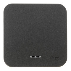 Переключатель Systeme Electric Blanca одноклавишный накладной антрацит с подсветкой (BLNVA106116) - фото 1