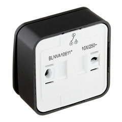 Переключатель Systeme Electric Blanca одноклавишный накладной антрацит с подсветкой (BLNVA106116) - фото 3