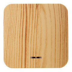 Переключатель Systeme Electric Blanca одноклавишный накладной ясень с подсветкой (BLNVA106115) - фото 1