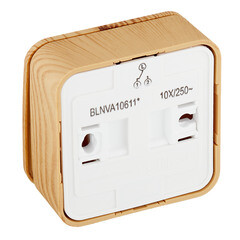 Переключатель Systeme Electric Blanca одноклавишный накладной ясень с подсветкой (BLNVA106115) - фото 4