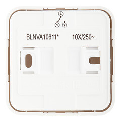 Переключатель Systeme Electric Blanca одноклавишный накладной алюминий с подсветкой (BLNVA106113) - фото 2