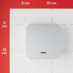 Переключатель Systeme Electric Blanca одноклавишный накладной алюминий с подсветкой (BLNVA106113) - фото 3