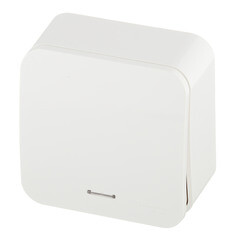 Переключатель Systeme Electric Blanca одноклавишный накладной молочный с подсветкой (BLNVA106112) - фото 5