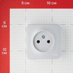 Розетка Systeme Electric Blanca накладная алюминий (BLNRA000113) - фото 2