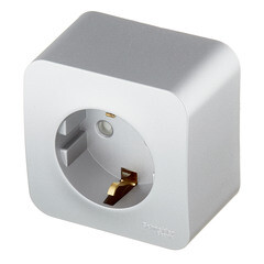 Розетка Systeme Electric Blanca накладная алюминий со шторками (BLNRA011113) - фото 2