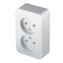 Розетка Systeme Electric Blanca накладная алюминий (BLNRA000213) - фото 5