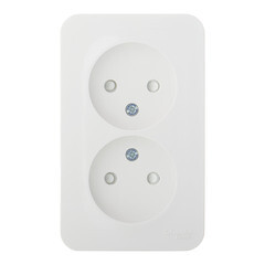 Изображение товара Розетка Systeme Electric Blanca накладная белая со шторками (BLNRA001211)