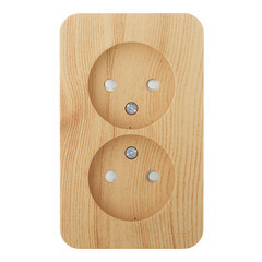 Изображение товара Розетка Systeme Electric Blanca накладная ясень со шторками (BLNRA001215)