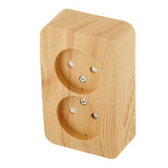 Розетка Systeme Electric Blanca накладная ясень со шторками (BLNRA001215) - фото 5