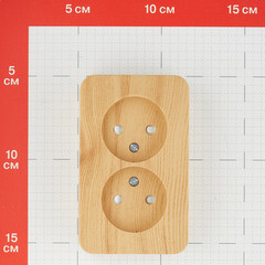 Розетка Systeme Electric Blanca накладная ясень со шторками (BLNRA001215) - фото 3