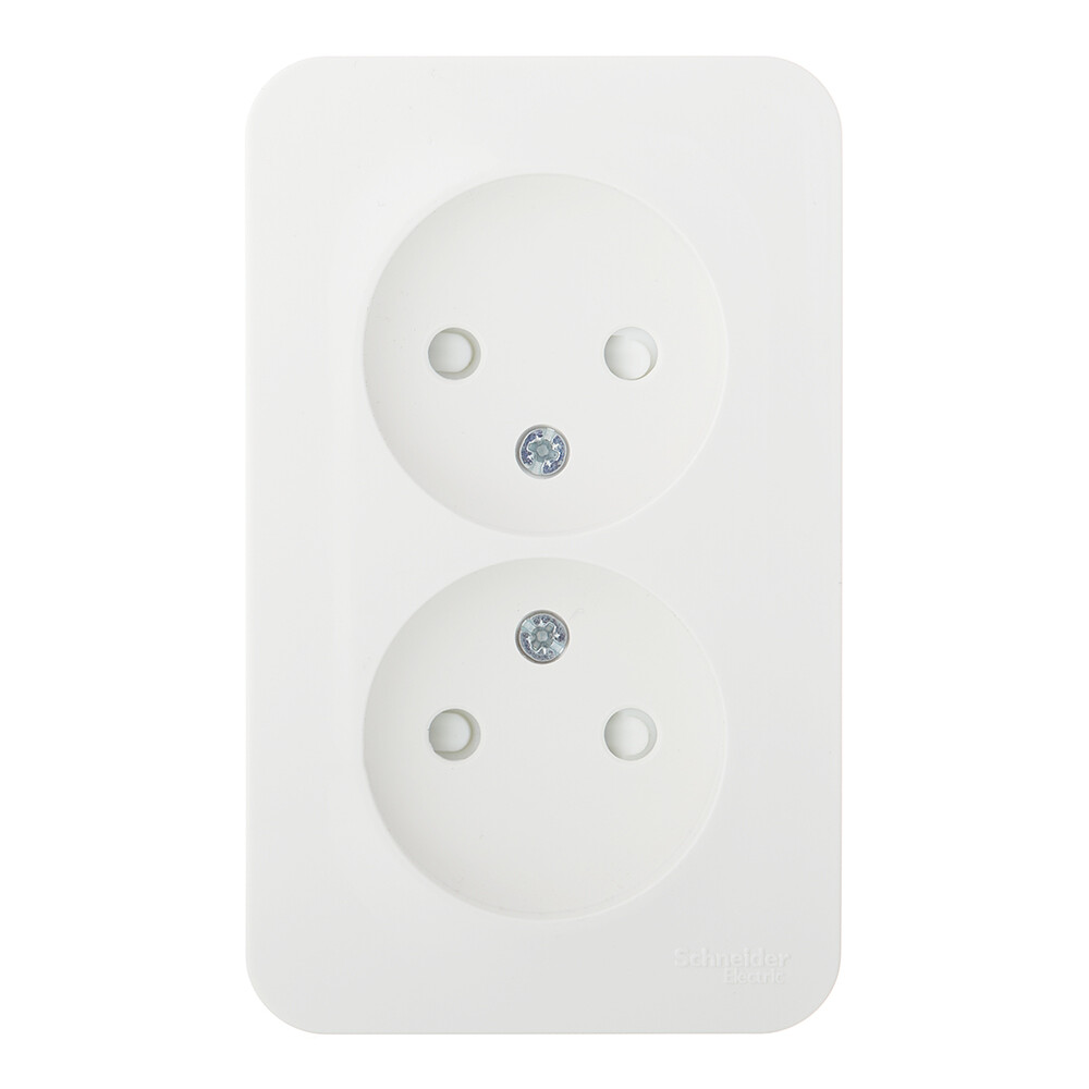 Изображение товара Розетка Systeme Electric Blanca с шторками 2 гнезда IP20