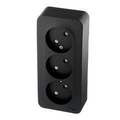 Розетка Systeme Electric Blanca накладная антрацит со шторками (BLNRA001316) - фото 5