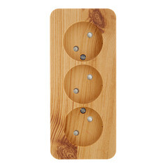 Розетка Systeme Electric Blanca накладная ясень со шторками (BLNRA001315) - фото 1