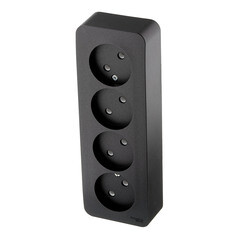 Розетка Systeme Electric Blanca накладная антрацит (BLNRA000416) - фото 2