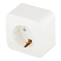 Розетка Systeme Electric Blanca накладная молочная со шторками (BLNRA011112) - фото 3