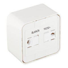 Розетка Systeme Electric Blanca накладная молочная со шторками (BLNRA011112) - фото 5