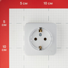 Розетка Systeme Electric Blanca накладная алюминий компакт (BLNRA110113) - фото 4