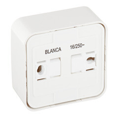 Розетка Systeme Electric Blanca накладная белая со шторками компакт (BLNRA111111) - фото 4