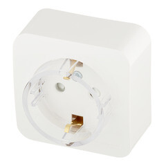 Розетка Systeme Electric Blanca накладная молочная со шторками компакт (BLNRA111112) - фото 5