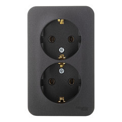 Изображение товара Розетка Systeme Electric Blanca накладная антрацит (BLNRA010216)