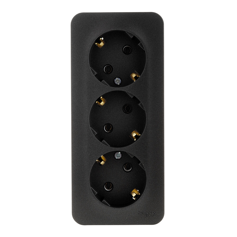 Изображение товара Розетка Systeme Electric Blanca накладная антрацит (BLNRA010316)