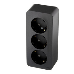 Розетка Systeme Electric Blanca накладная антрацит (BLNRA010316) - фото 2