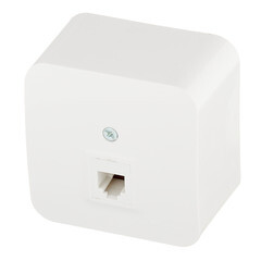 Розетка телефонная Systeme Electric Blanca накладная белая (BLNIA011001) - фото 4