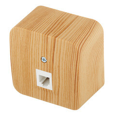 Розетка телефонная Systeme Electric Blanca накладная ясень (BLNIA011005) - фото 5