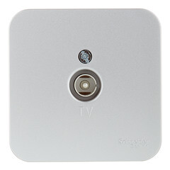 Изображение товара Розетка телевизионная Systeme Electric Blanca накладная алюминий (BLNTA000013)