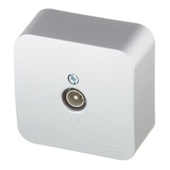 Розетка телевизионная Systeme Electric Blanca накладная алюминий (BLNTA000013) - фото 2