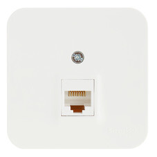 Розетка компьютерная Systeme Electric Blanca накладная молочная RJ45 (BLNIA045002)