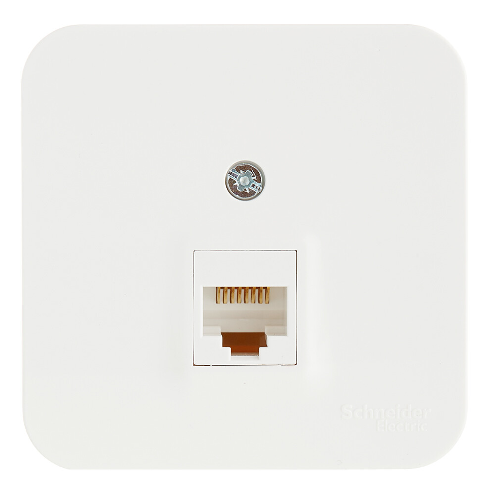 Изображение товара Розетка компьютерная Systeme Electric Blanca накладная молочная RJ45 (BLNIA045002)