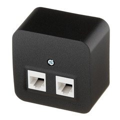 Розетка компьютерная Systeme Electric Blanca накладная антрацит 2хRJ45 (BLNIA045456) - фото 5