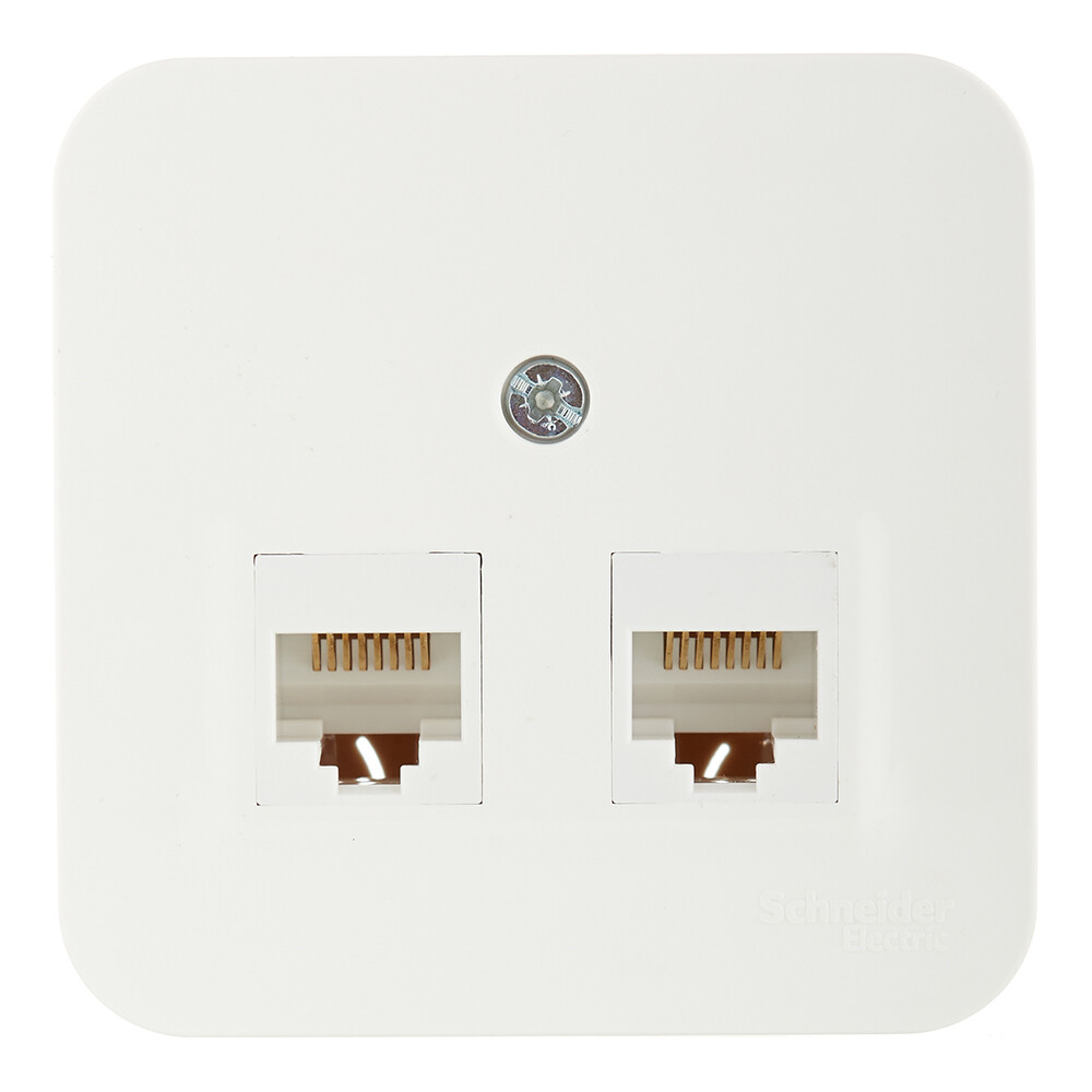 Изображение товара Розетка компьютерная Systeme Electric Blanca накладная молочная IP20 для сухих помещений