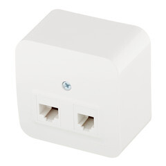 Розетка компьютерная/ телефонная Systeme Electric Blanca накладная белая RJ11/ RJ45 (BLNIA045111) - фото 5