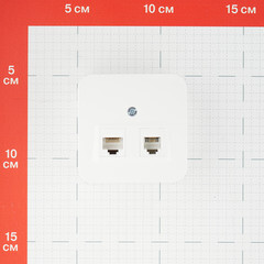 Розетка компьютерная/ телефонная Systeme Electric Blanca накладная белая RJ11/ RJ45 (BLNIA045111) - фото 3