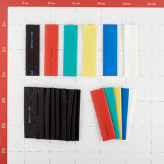 Трубка термоусадочная КВТ Колорит ТНТ нг 16/8 мм 100 мм 6 цветов (20 шт.) - фото 2