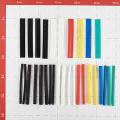 Трубка термоусадочная КВТ Колорит Мульти ТНТ нг 4/2-8/4 мм 100 мм 6 цветов (30 шт.) - фото 2