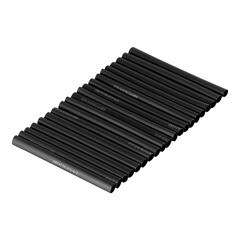 Трубка термоусадочная КВТ Гермокомплект ТТК 6/2 мм 100 мм черная (20 шт.) - фото 3