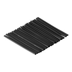 Трубка термоусадочная КВТ Монохром ТНТ нг 4/2 мм 100 мм черная (20 шт.) - фото 3